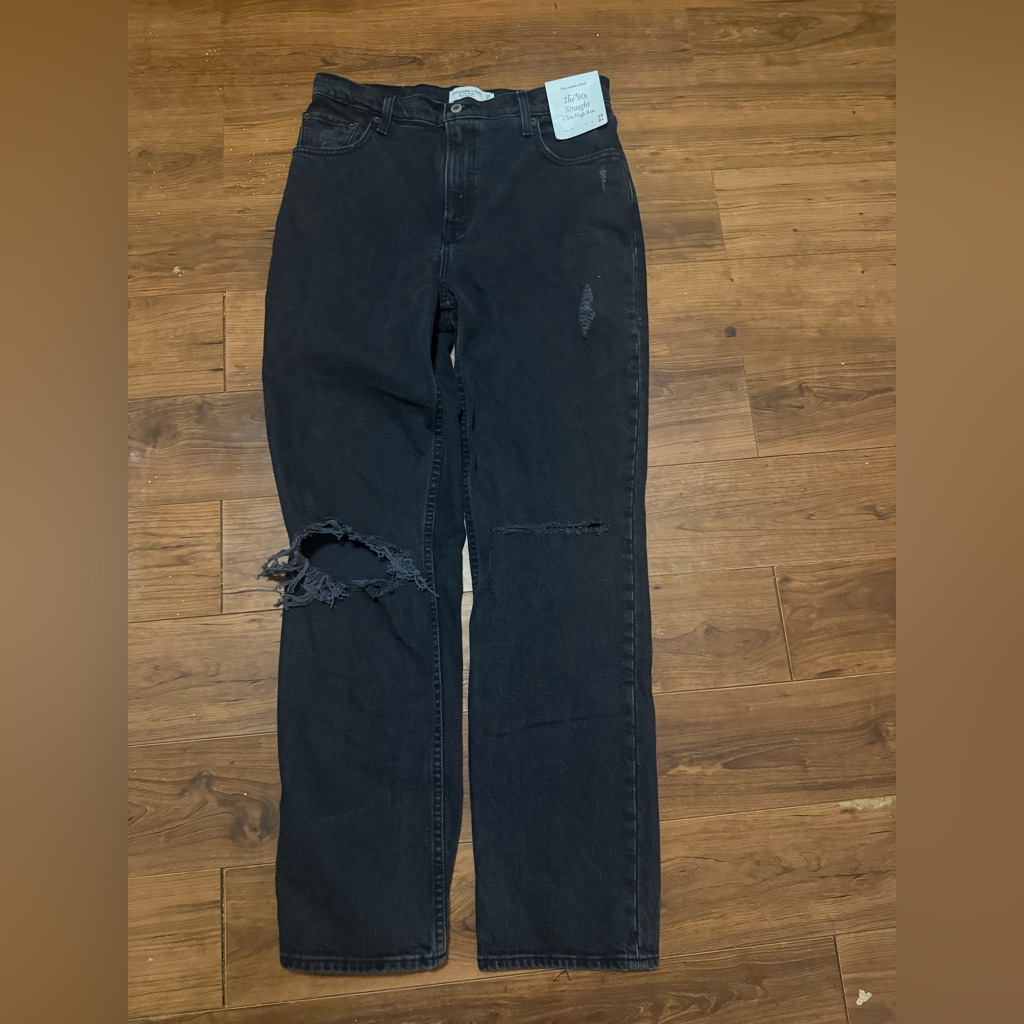 Abercrombie & Fitch Black Ultra High Rise Jeans